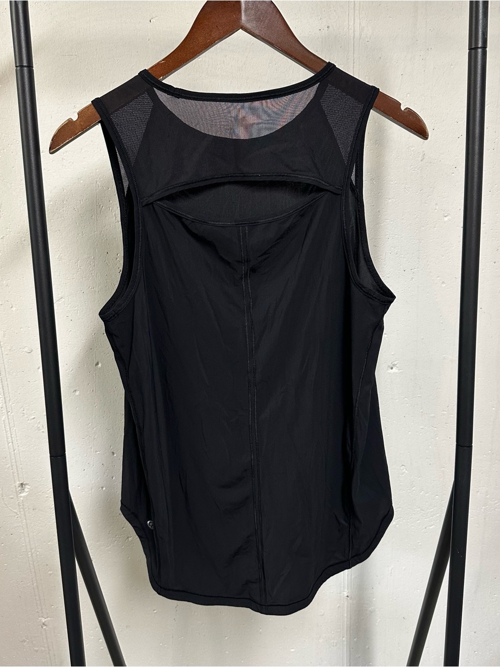 lululemon athletica Black Mesh-Back Athletic Tank Top